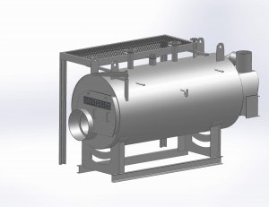 Flue gas water heat exchanger