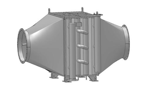 Exchanger VAKAVLAS for heating service water- 3D preview of the model