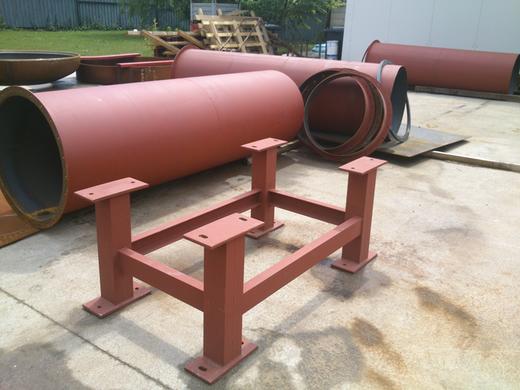 Steel base for the VAKAVLAS exchanger